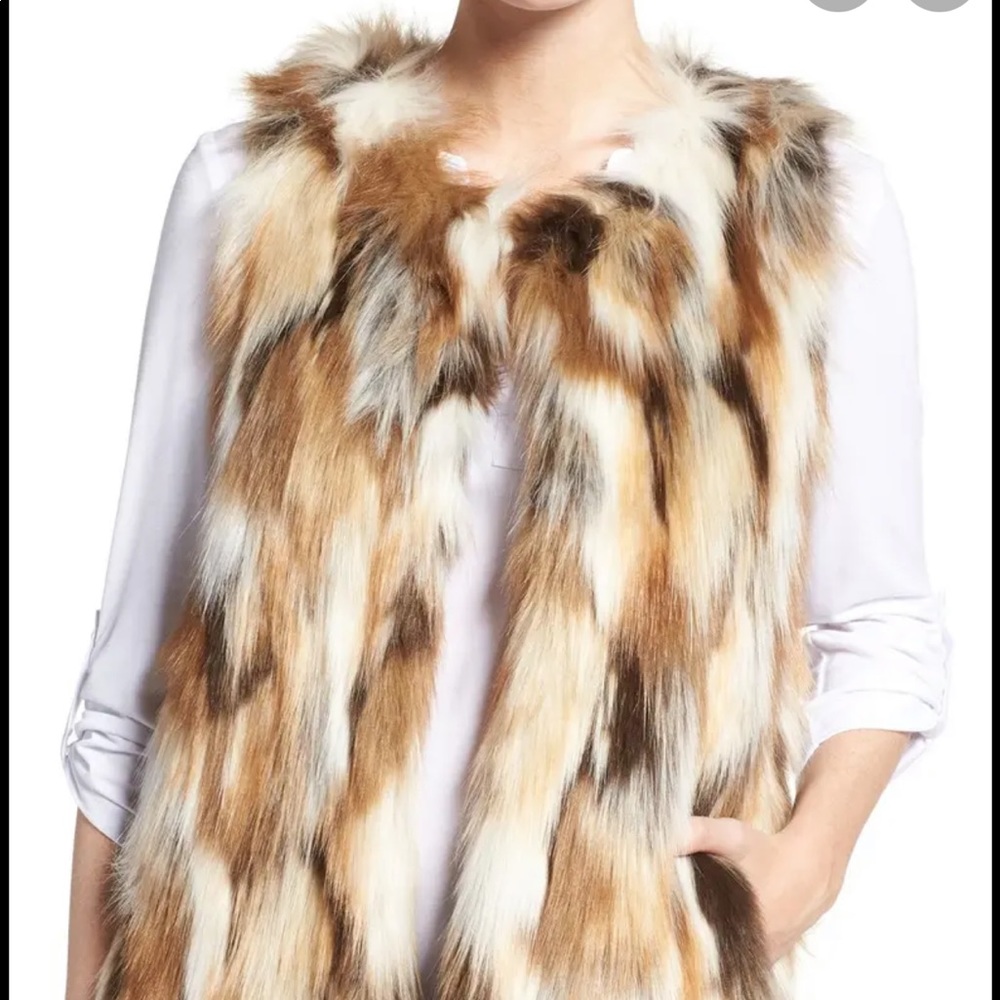 Nordstrom Faux Fur Multicolored Vest